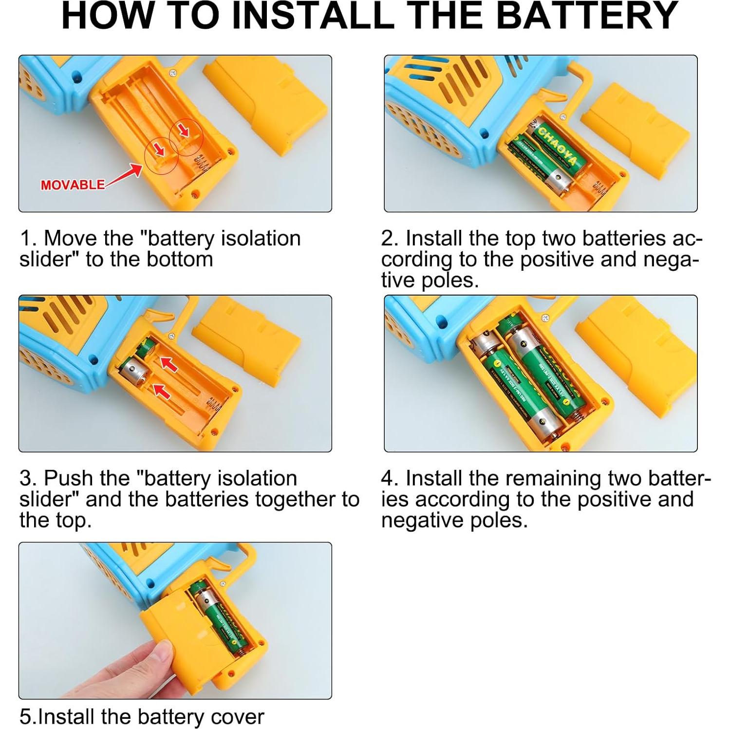 Máquina de Burbujas JONEG P122 2 Piezas Azul y Rosa