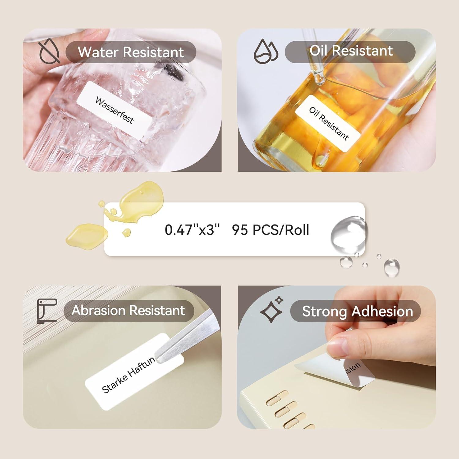 Etiquetas Térmicas NIIMBOT 3 Rollos 12x75mm para D11/D110