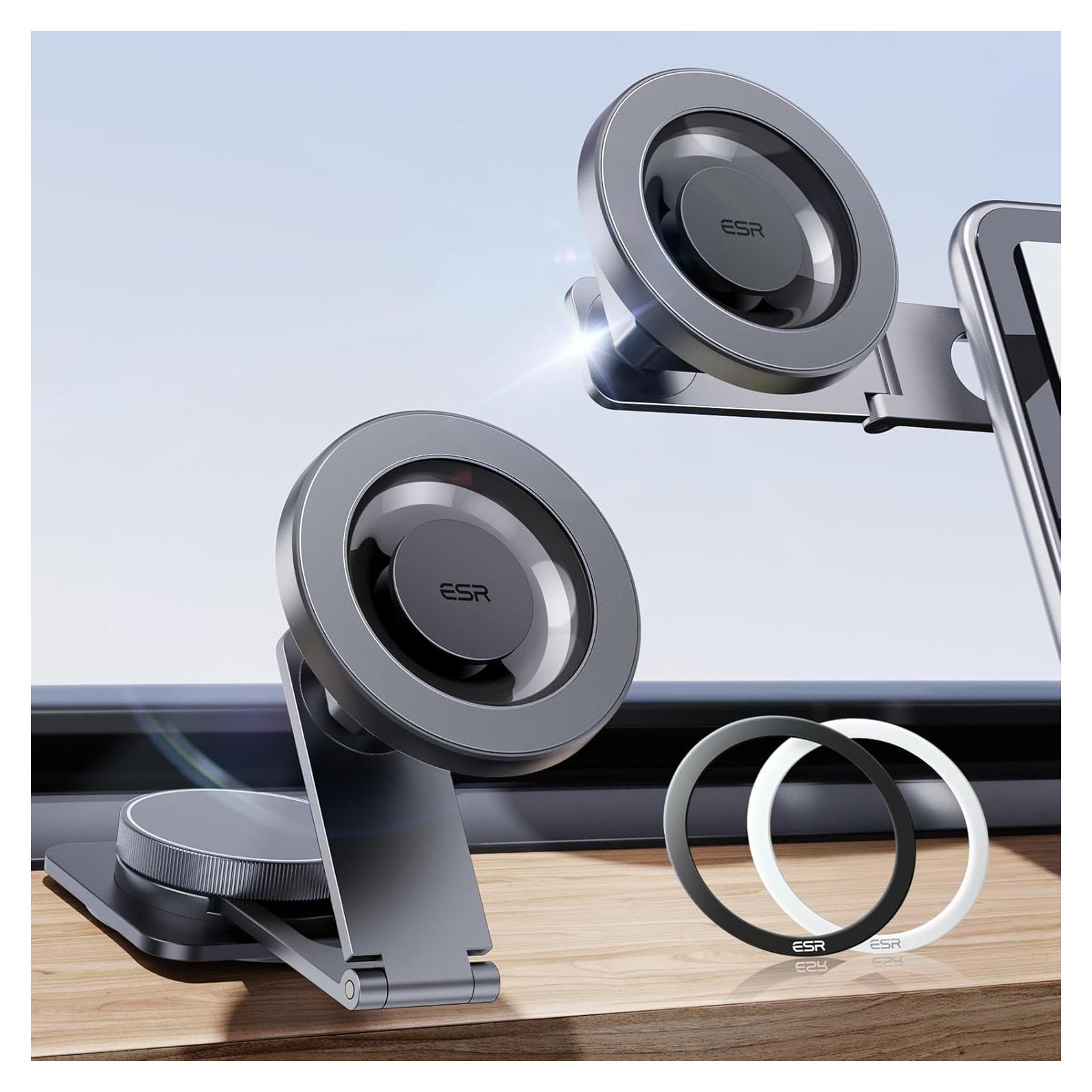 Soporte para coche ESR para Tesla, magnético, 130g, gris