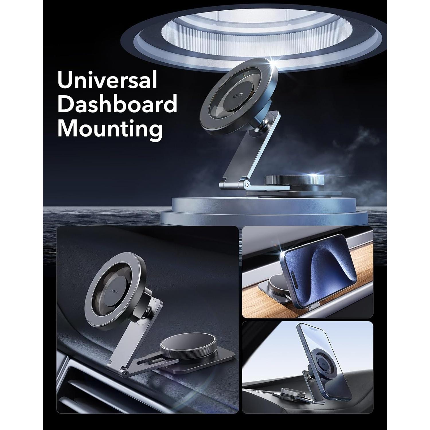 Soporte para coche ESR para Tesla, magnético, 130g, gris