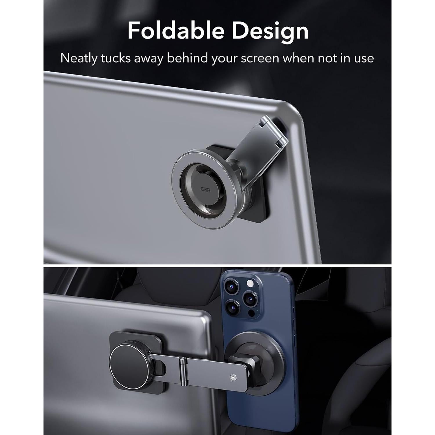 Soporte para coche ESR para Tesla, magnético, 130g, gris
