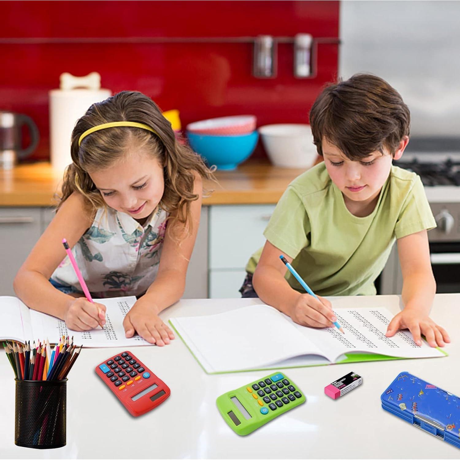 Calculadora de bolsillo Erinnmy 12 piezas multicolor 8 dígitos