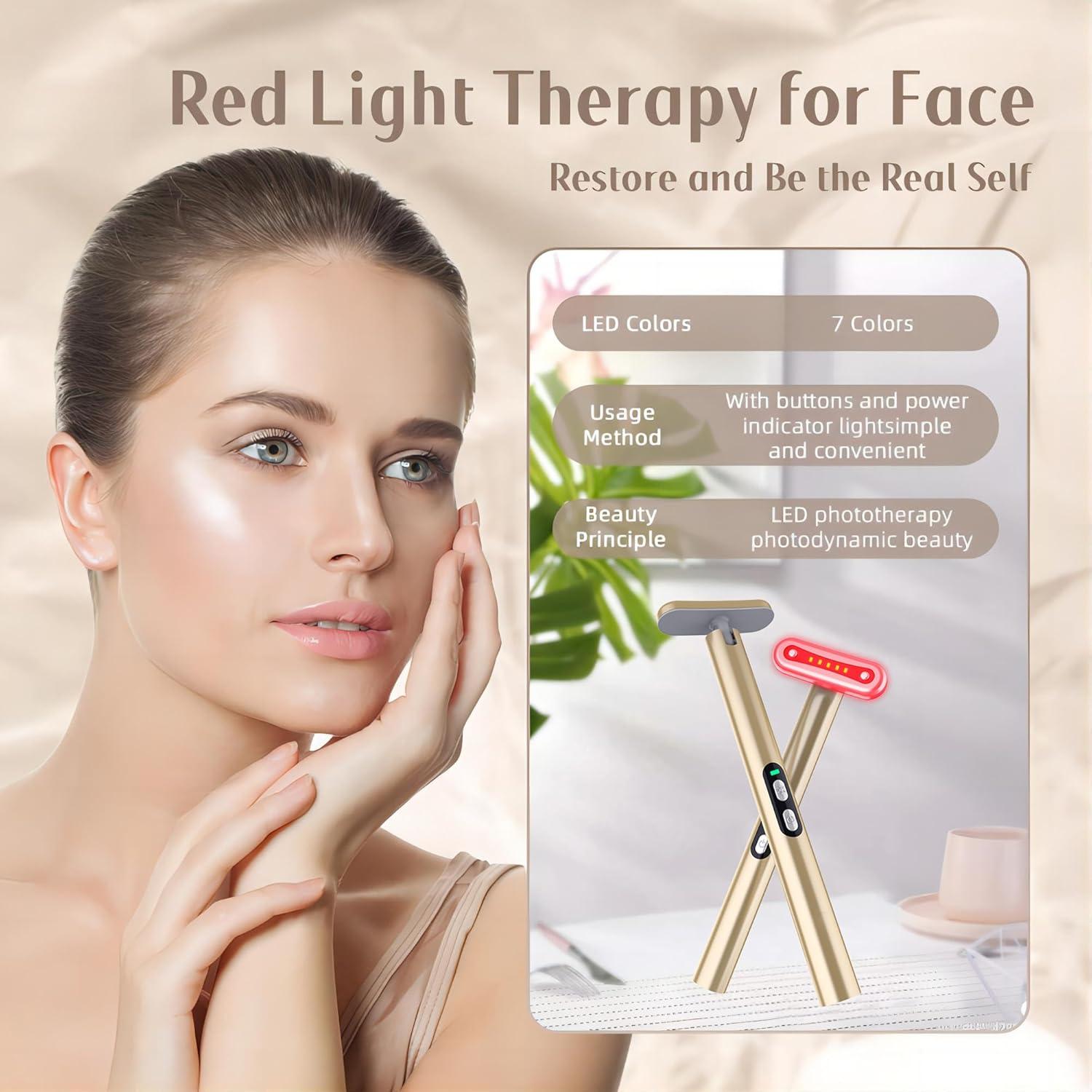 Varita de Terapia de Luz Roja LED Facial Shenzhen Yixin 7 Colores