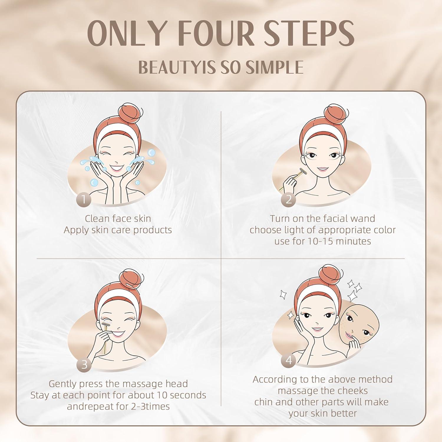 Varita de Terapia de Luz Roja LED Facial Shenzhen Yixin 7 Colores