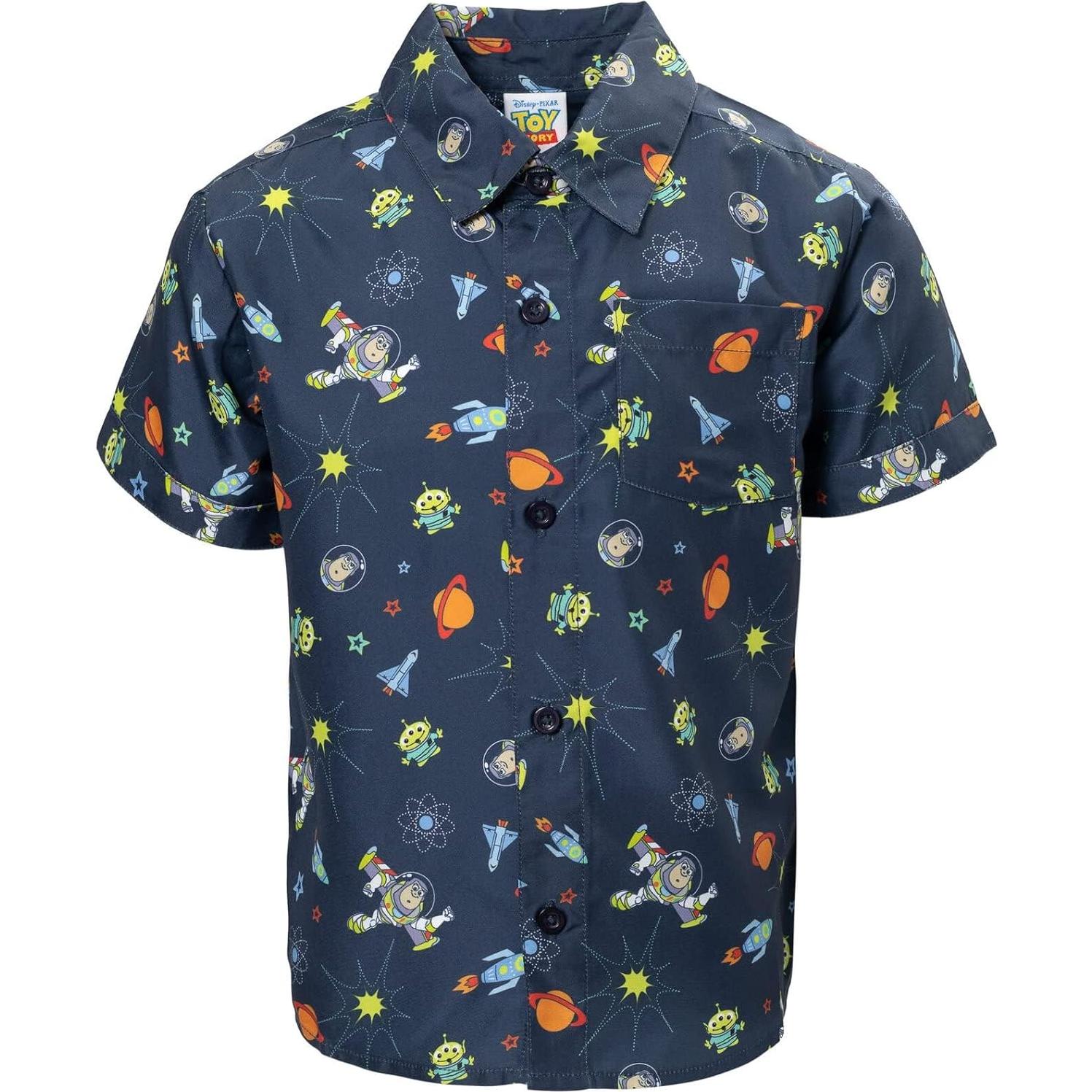 Camisa de botones Buzz Lightyear Disney para niños 2T