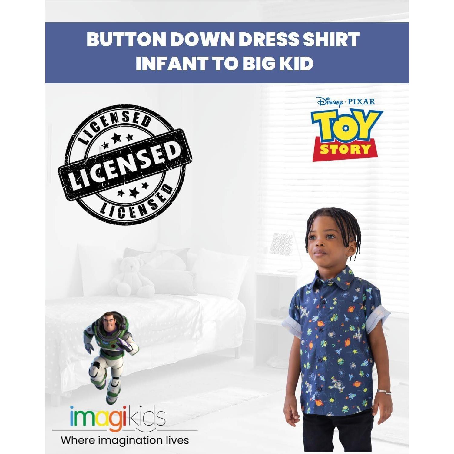 Camisa de botones Buzz Lightyear Disney para niños 2T