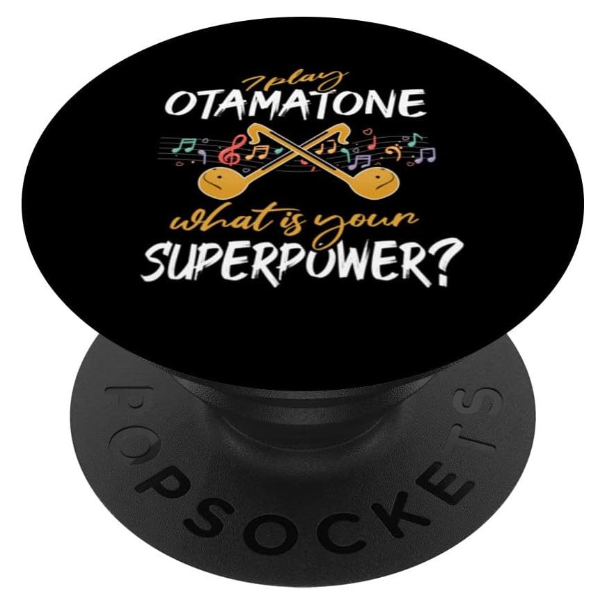 Otamatone Sintetizador Japonés PopSockets Negro 13.61g