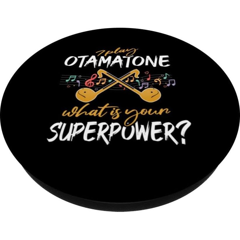 Otamatone Sintetizador Japonés PopSockets Negro 13.61g