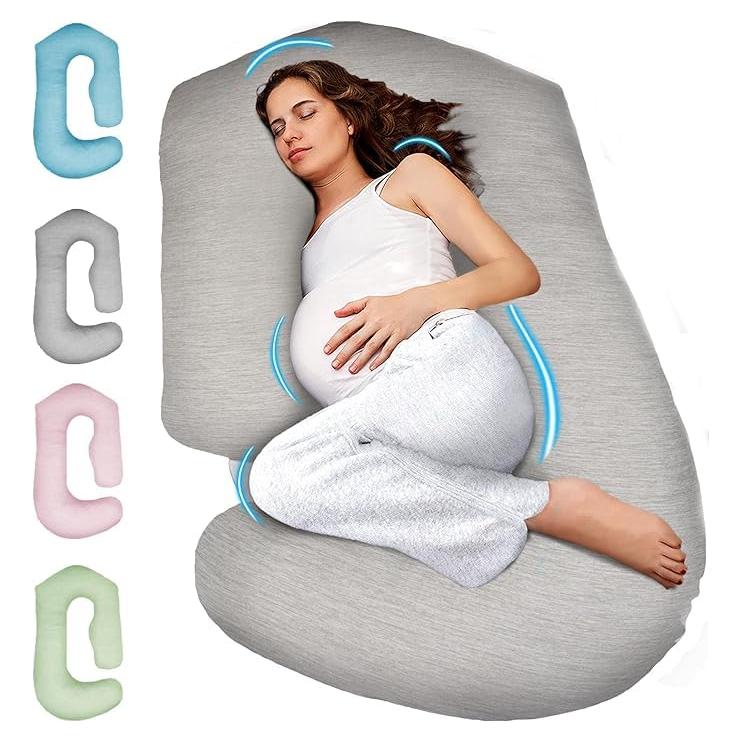 Almohada de Embarazo PILLANI 145 cm U+V+C con Funda Desmontable