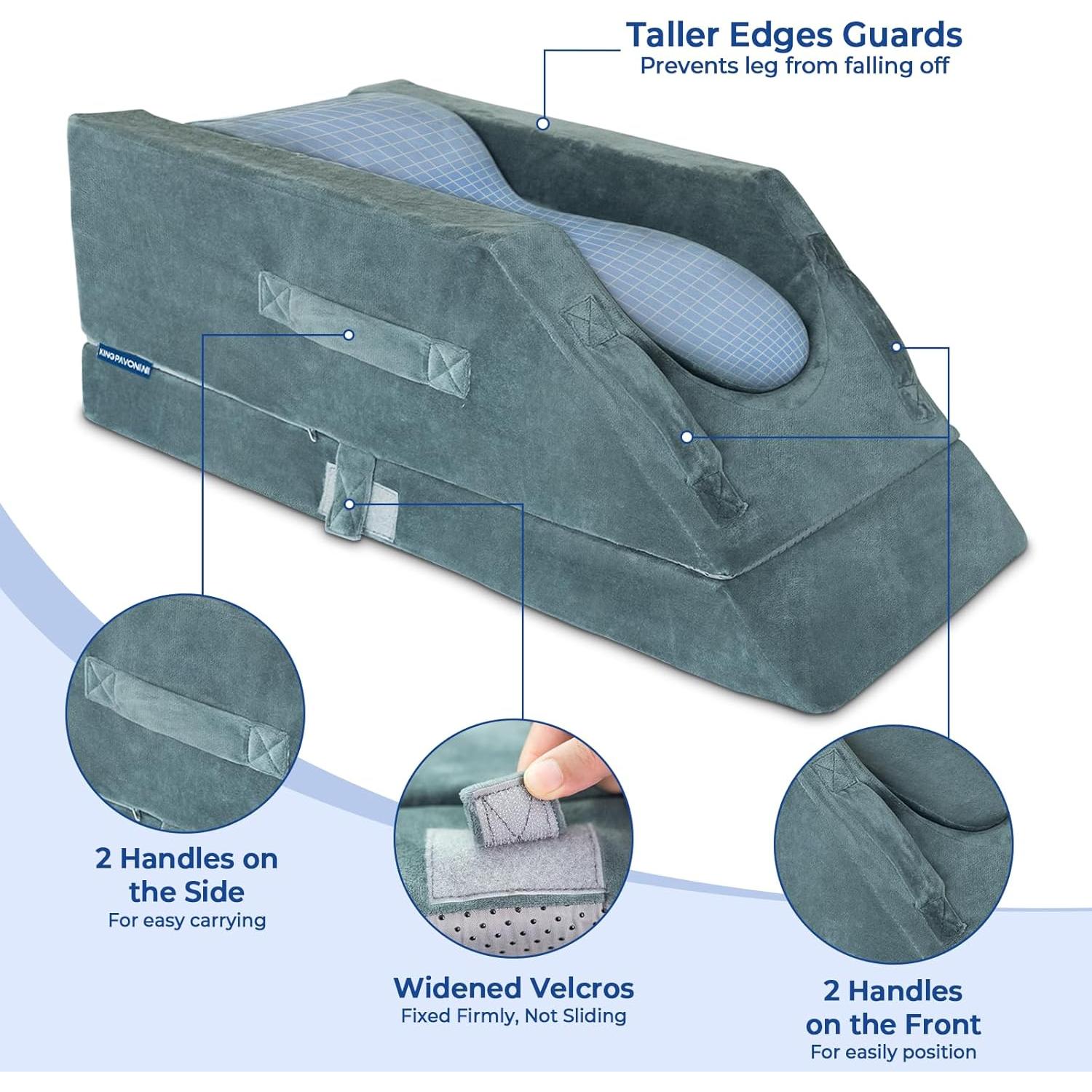 Almohada Elevadora de Pierna KingPavonini Ajustable 72.9x33cm