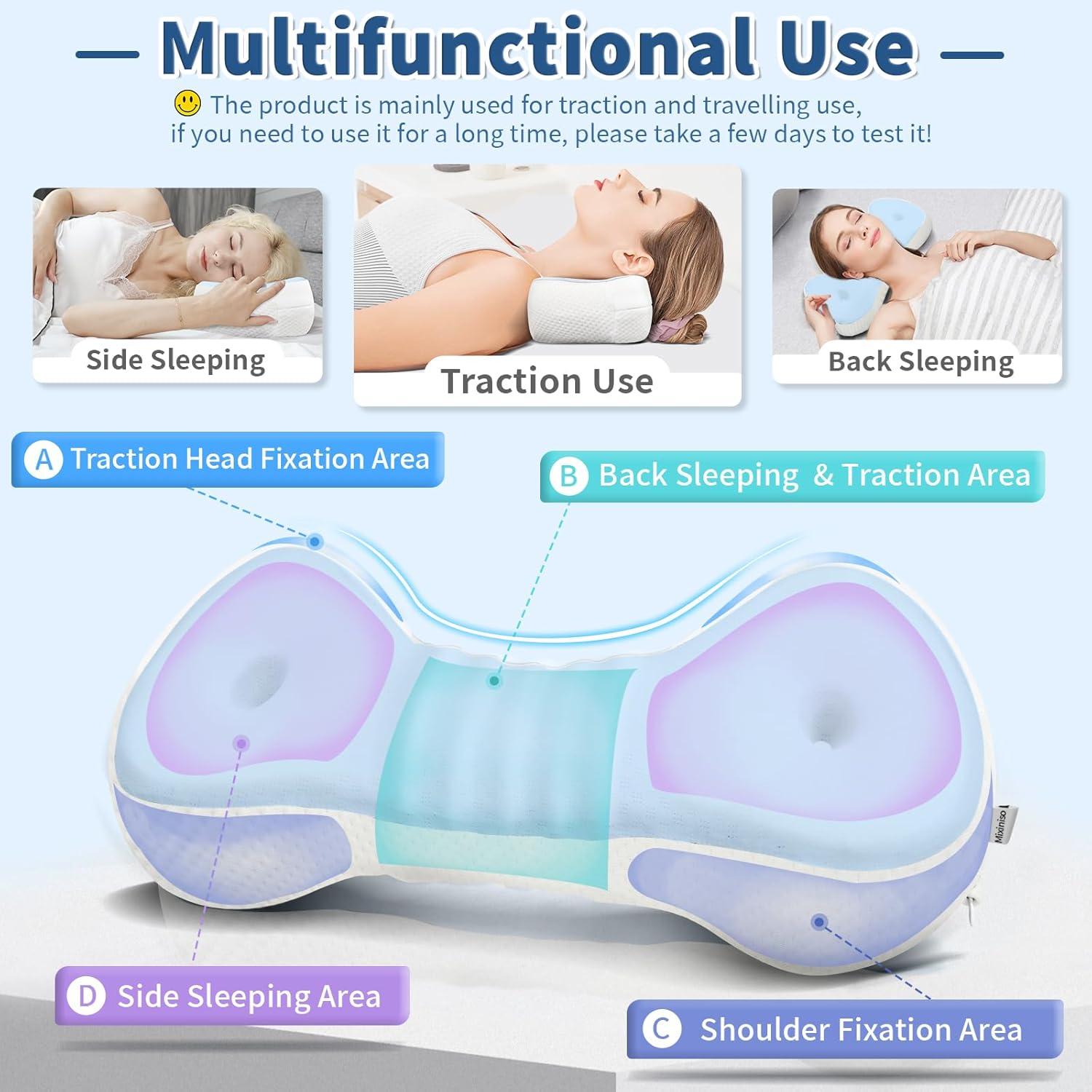 Almohada Cervical Mixiniso CS-1430 Espuma Viscoelástica 50.8x21.6cm