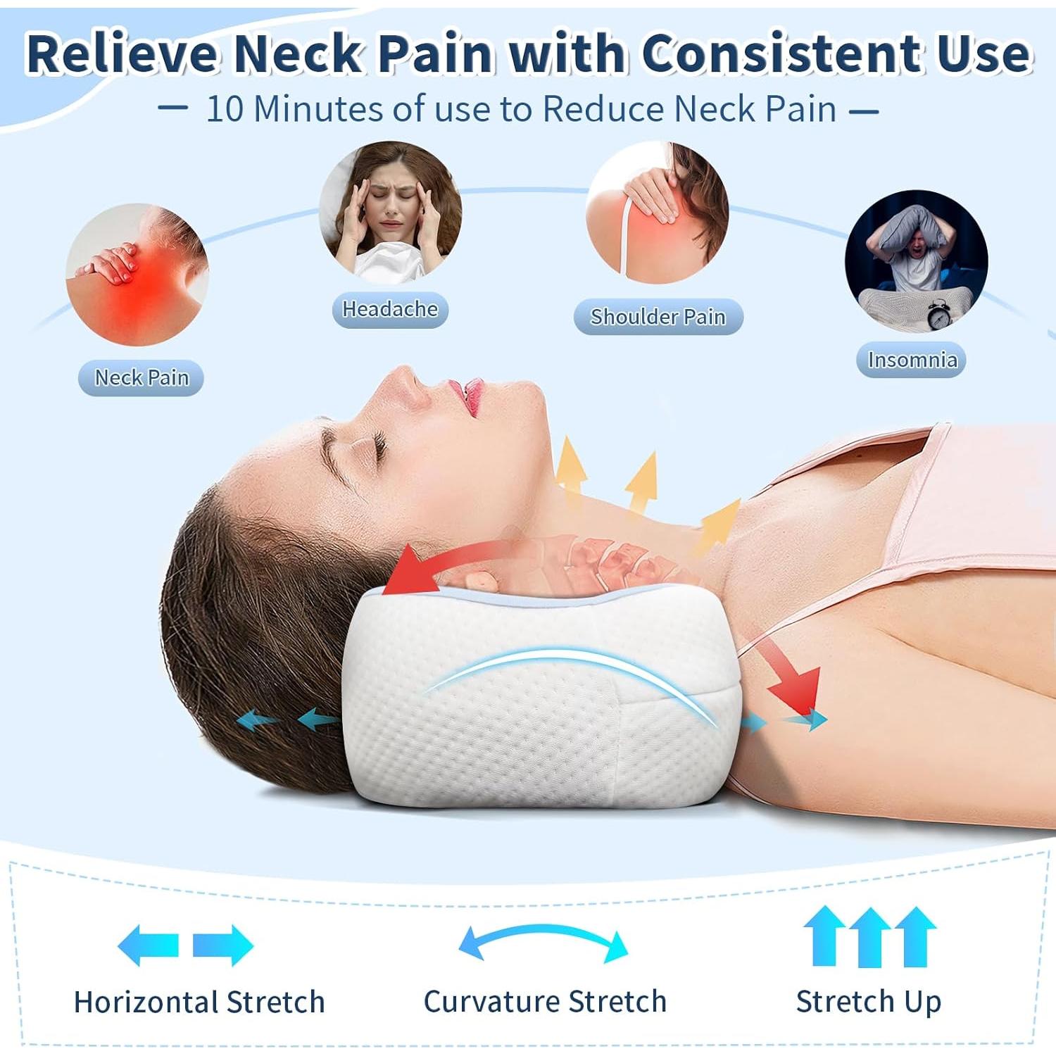 Almohada Cervical Mixiniso CS-1430 Espuma Viscoelástica 50.8x21.6cm