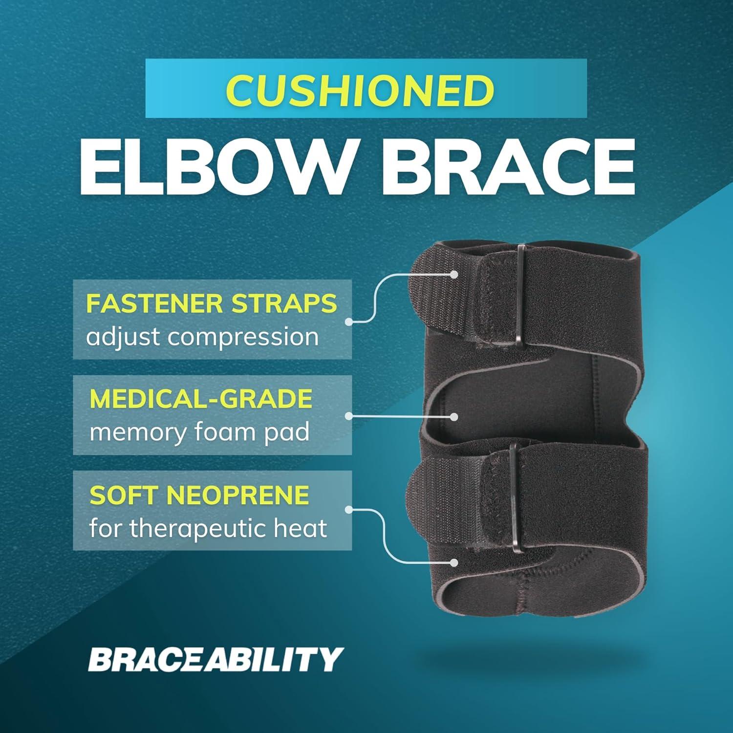 Faja para Bursitis de Codo BraceAbility - Compresión y Soporte S/M
