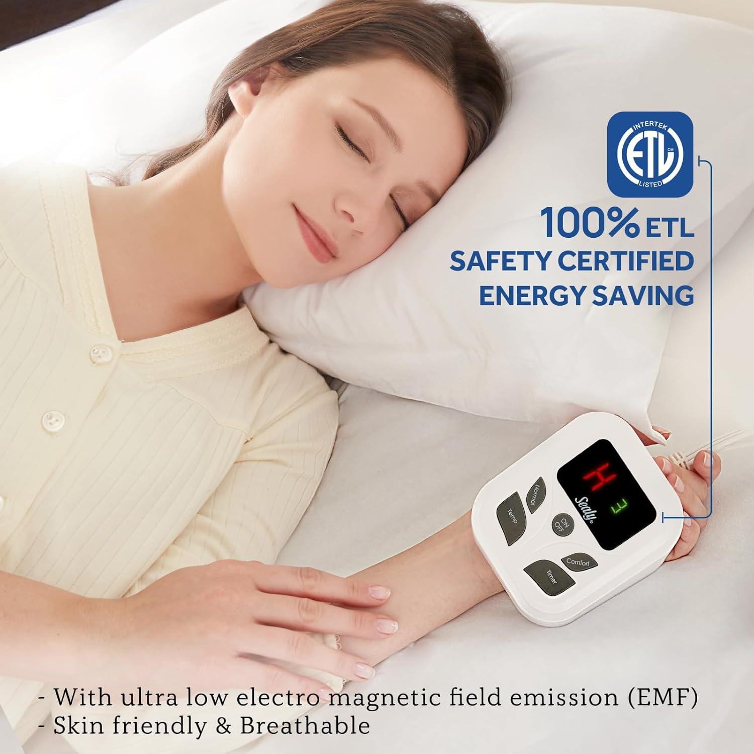 Almohadilla Térmica Sealy Cal King 213x183 cm con Control Dual