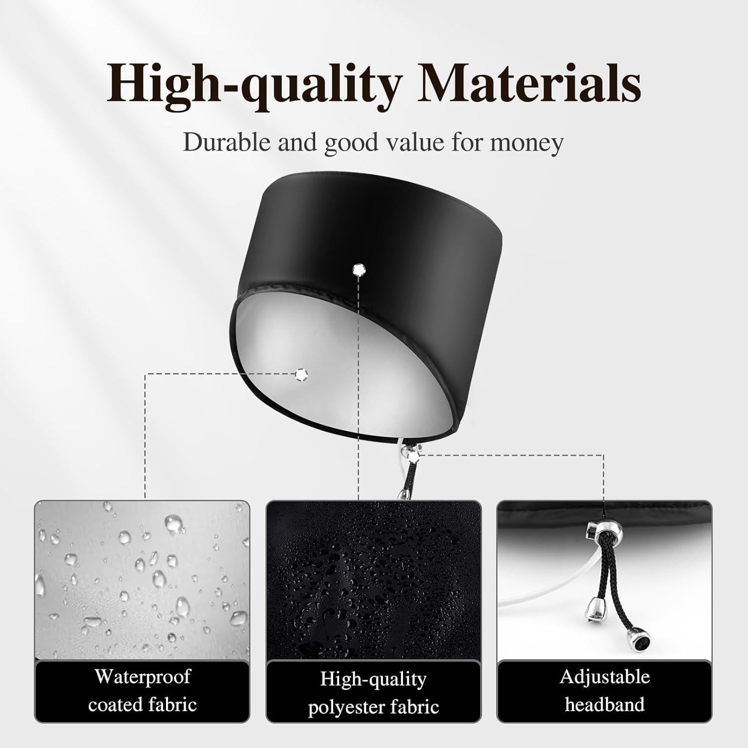 Gorro Térmico Eléctrico AOPOW para Acondicionamiento Cabello Negro