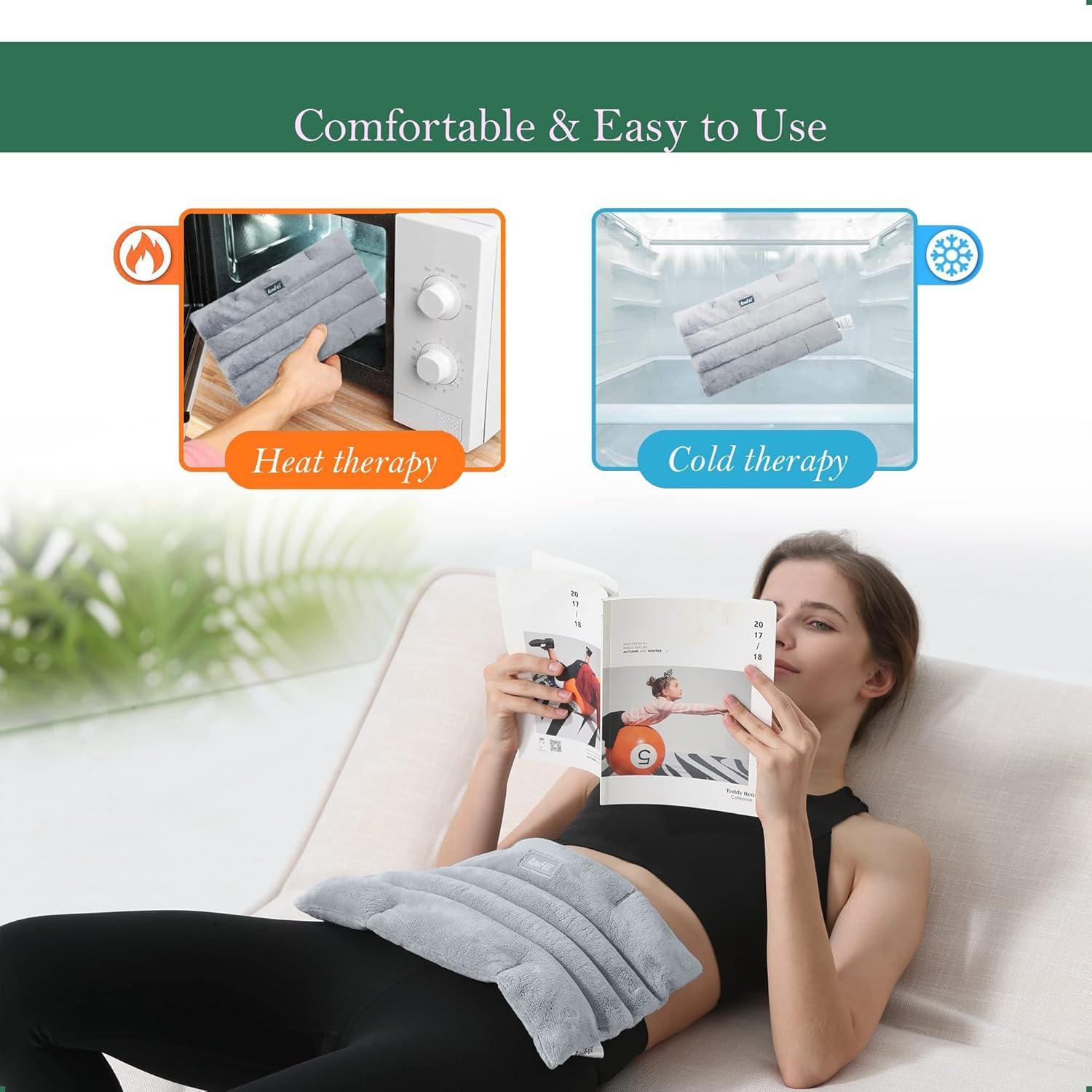 Almohadilla Térmica Microondas Romfox Gris para Alivio del Dolor