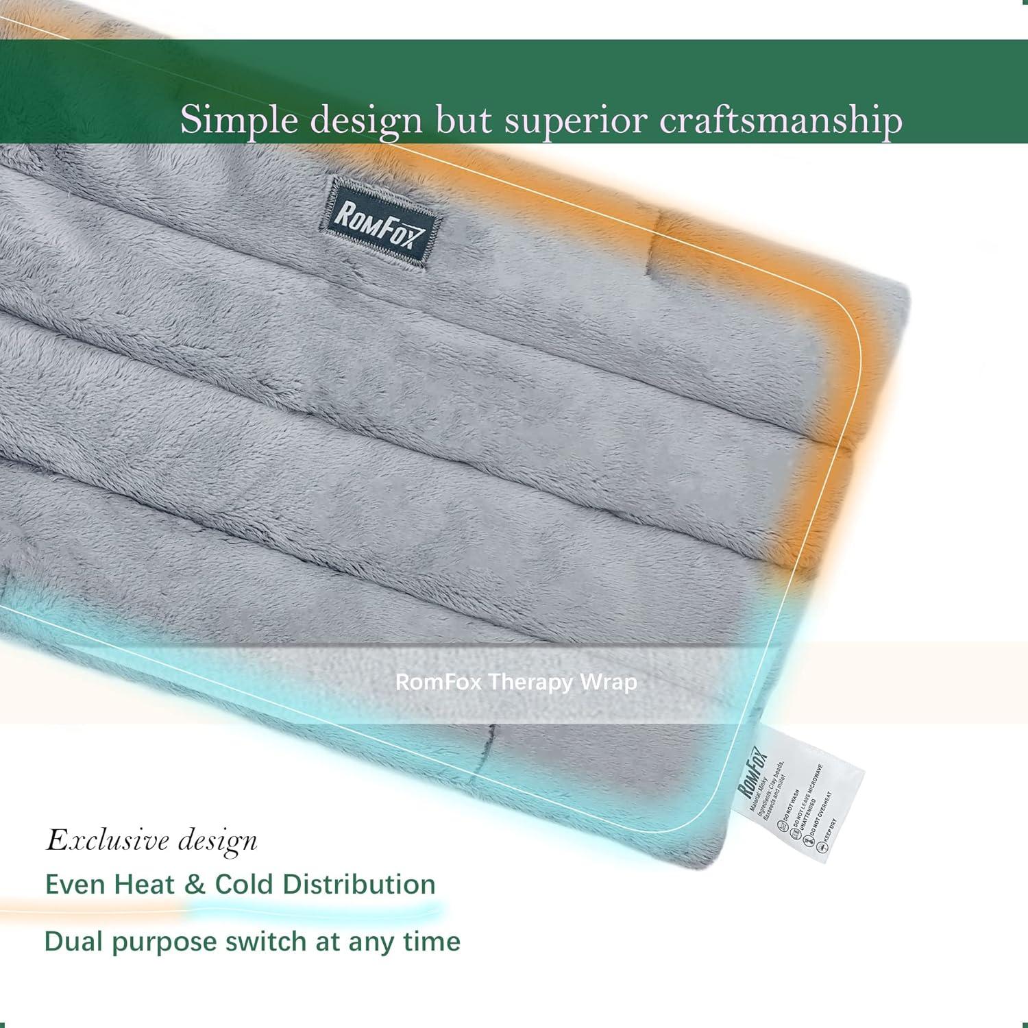 Almohadilla Térmica Microondas Romfox Gris para Alivio del Dolor