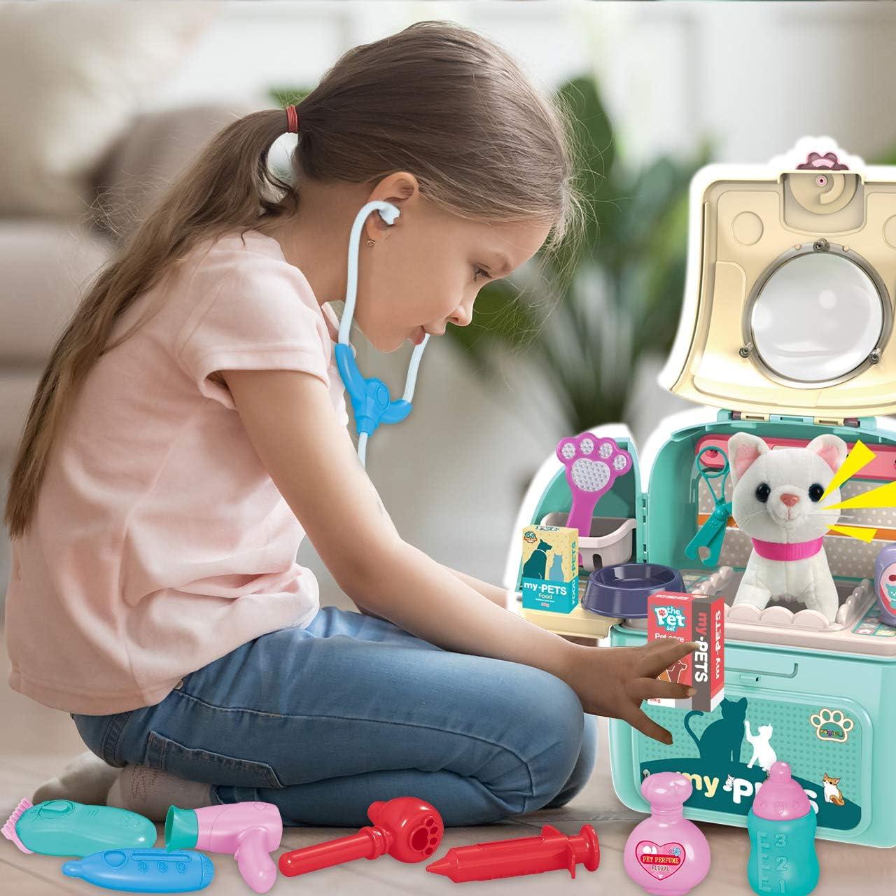 Mochila Transportadora para Gato Magic4U con Accesorios Veterinarios