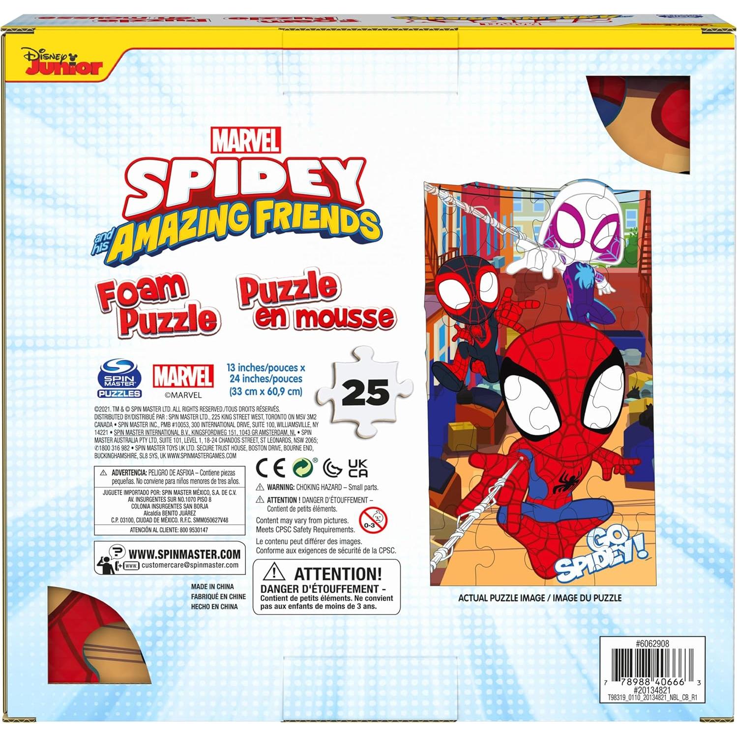 Rompecabezas de Espuma Spin Master Marvel Spidey 25 Piezas