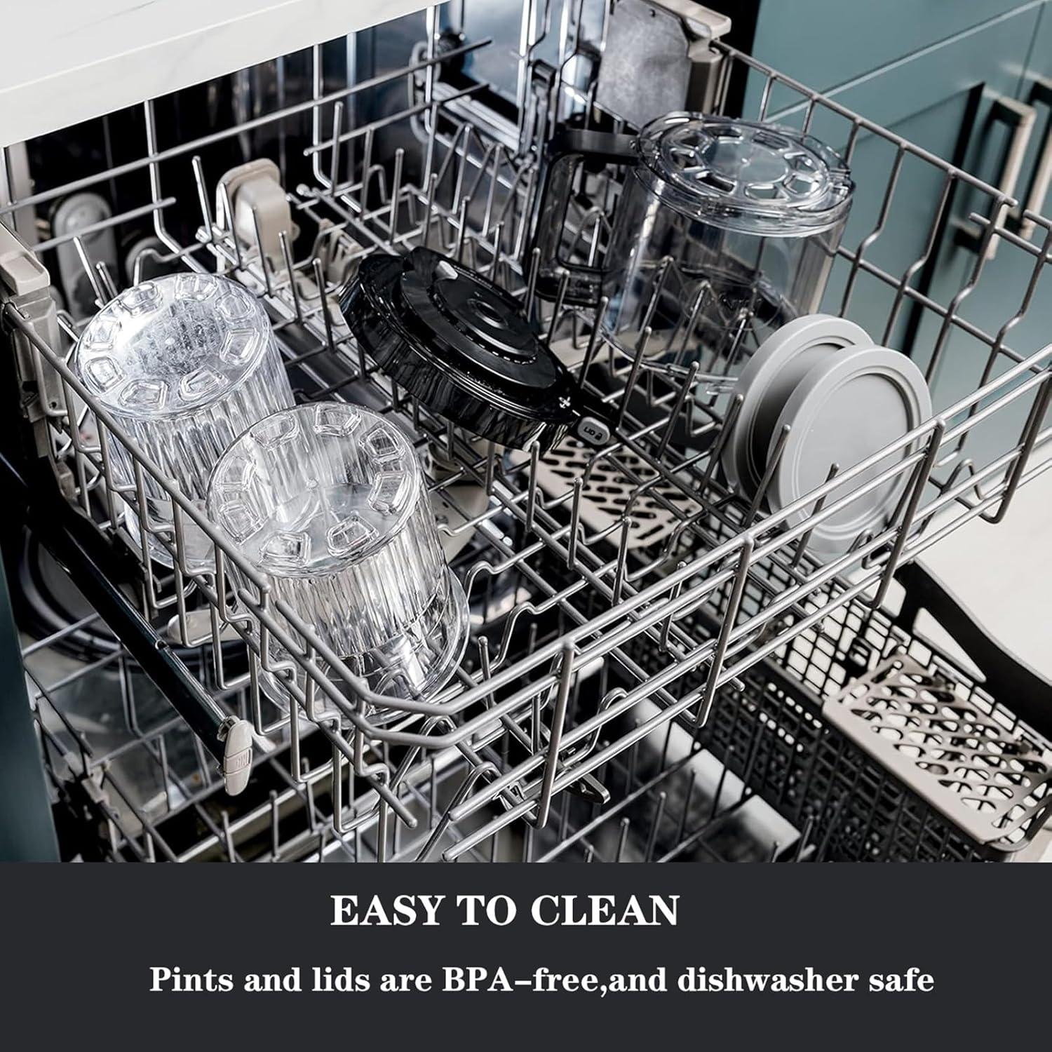 Contenedores de Helado Psasrm 2 Piezas 24oz para Ninja Creami