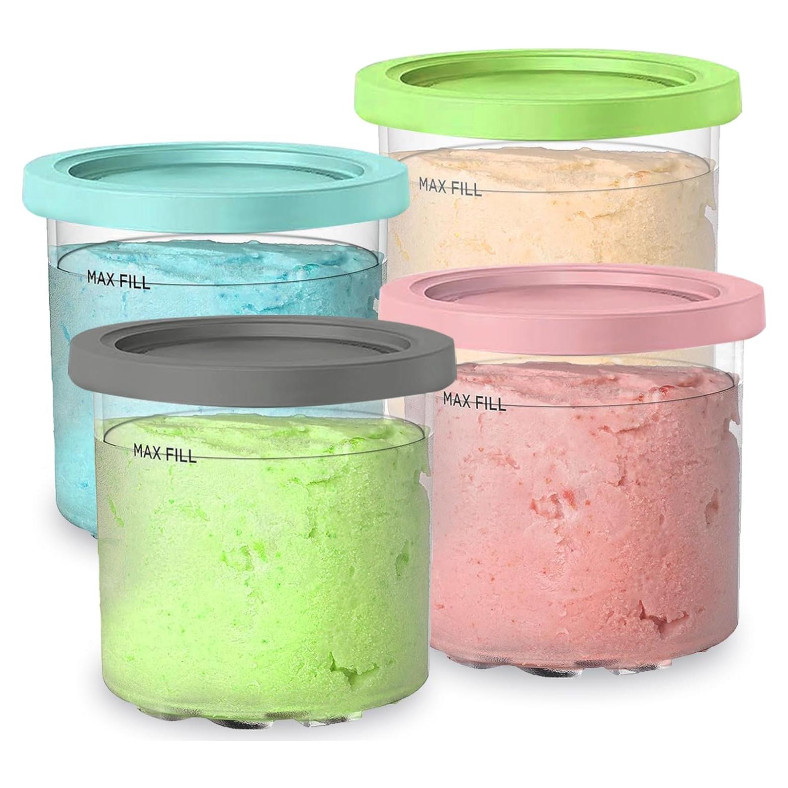 4 Tazas Ninja Creami 16oz Psasrm Aisladas Reutilizables