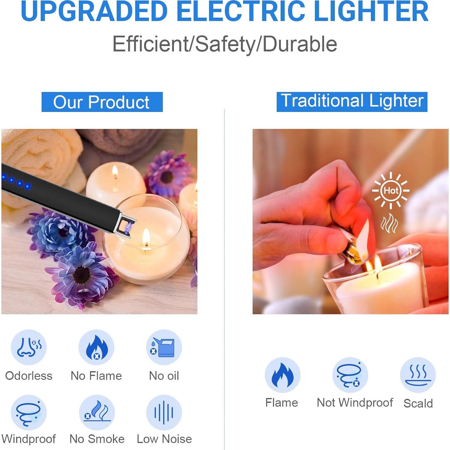 Encendedor Eléctrico Recargable TRONIC MASTER Plasma Negro