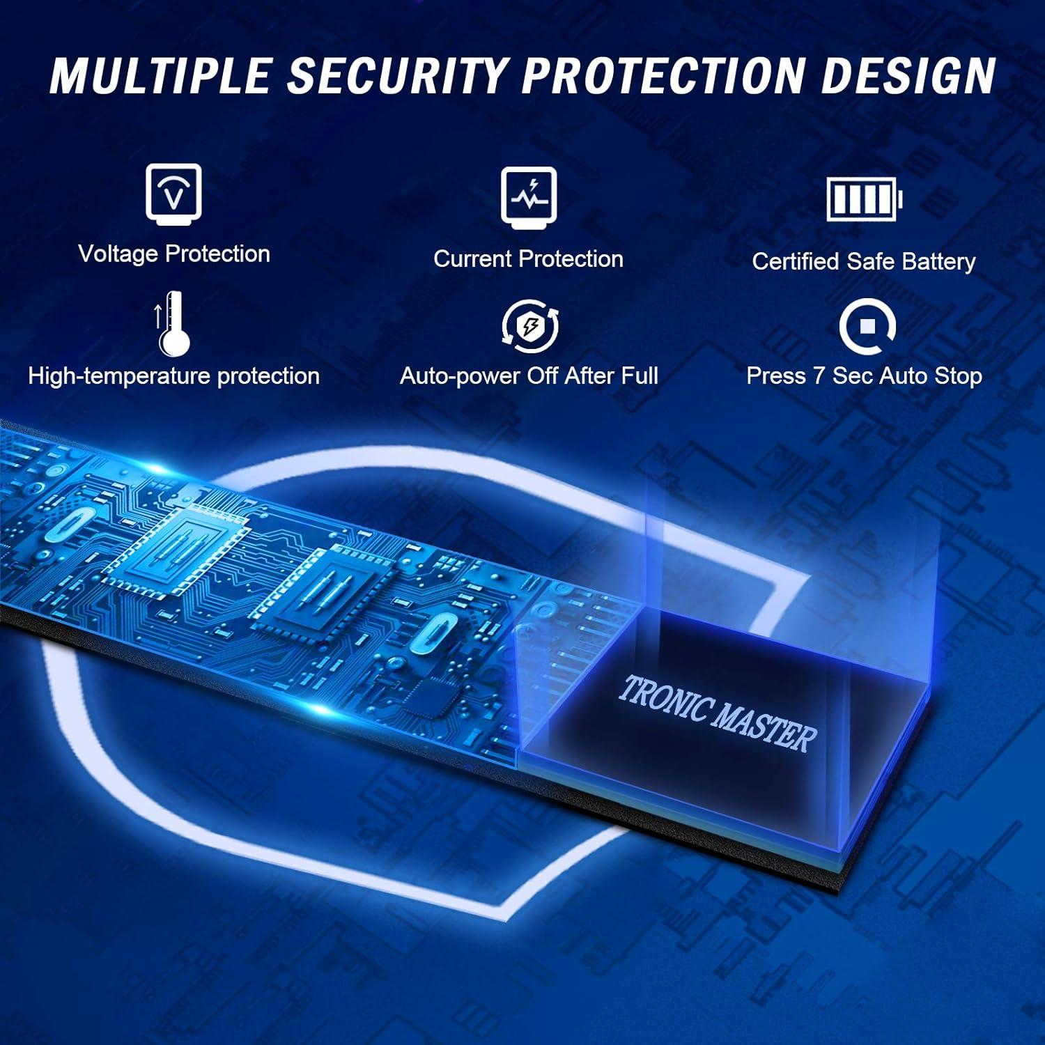 Encendedor Eléctrico Recargable TRONIC MASTER Plasma Negro