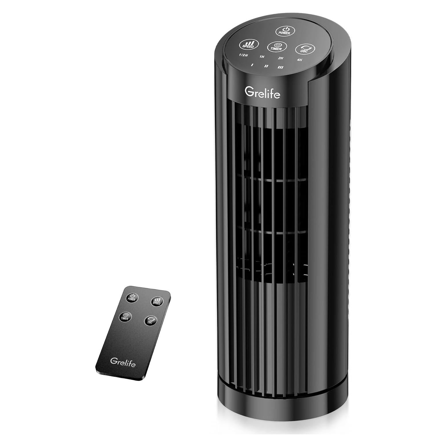 Ventilador de Torre Grelife TF2007, 33 cm, Silencioso 28dB