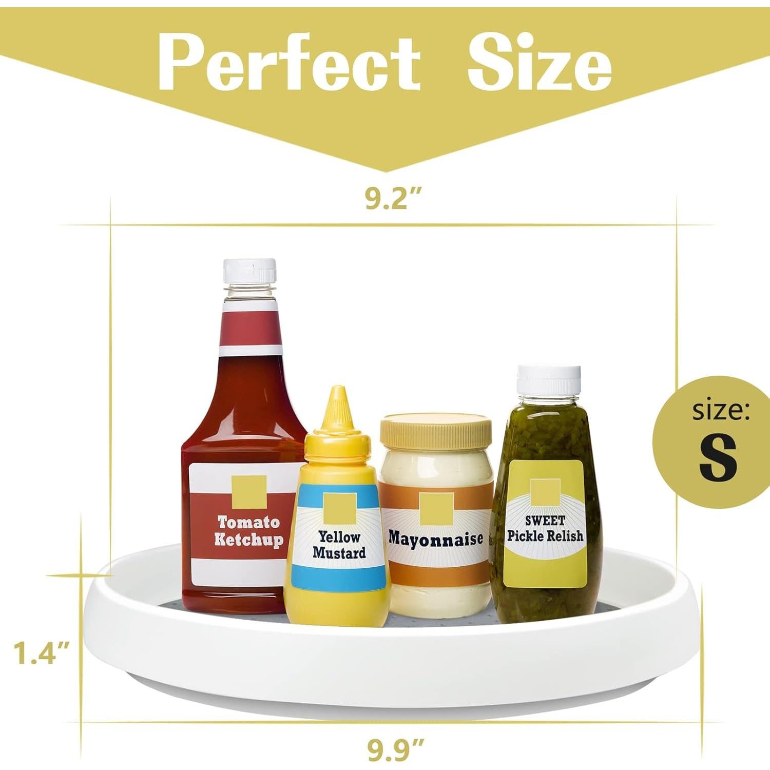 Organizador Giratorio Antideslizante Twoyu 25.4 cm 3 Pack