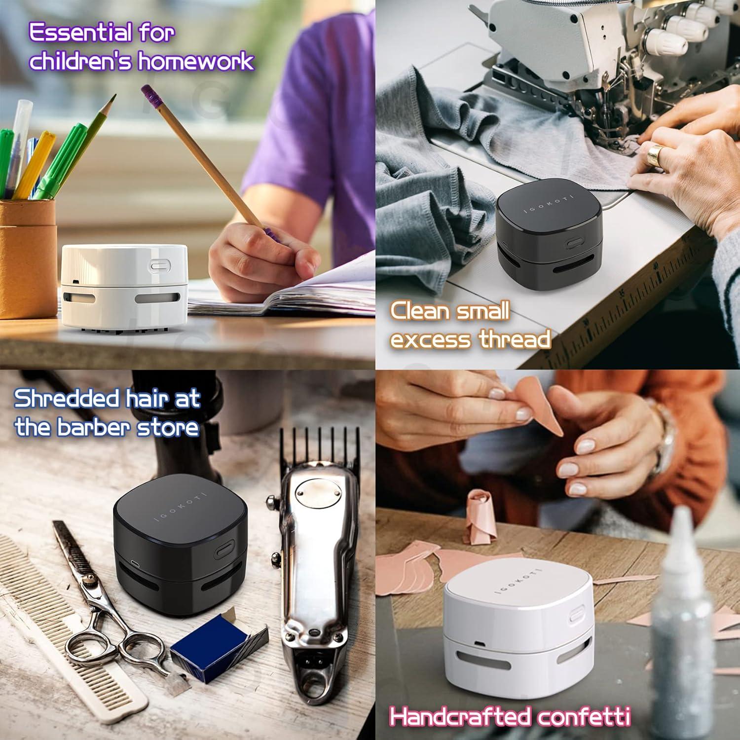 Aspiradora de Escritorio IGOKOTI Mini Inalámbrica 1300Pa