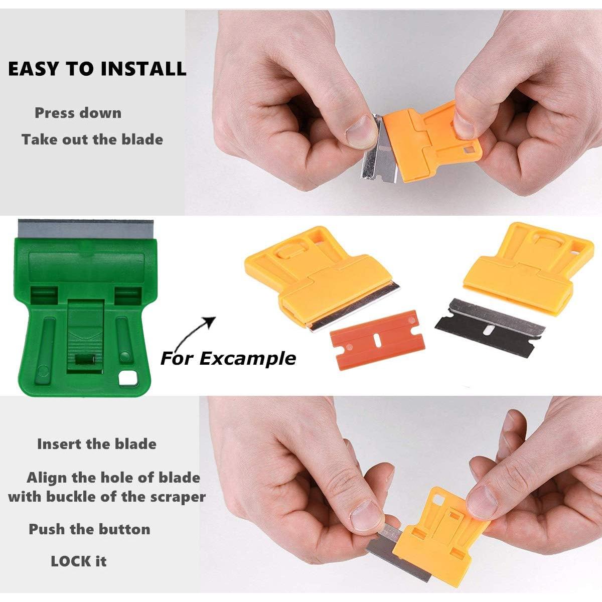 Raspador de Cuchilla Wekoil Mini 3.8 cm Verde con 10 Cuchillas