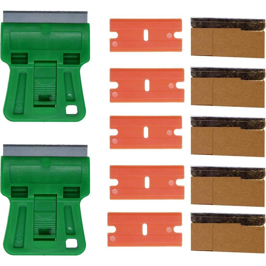 Raspador de Cuchilla Wekoil Mini 3.8 cm Verde con 10 Cuchillas