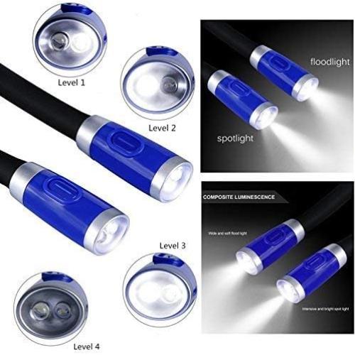 Luz de Lectura LED Betensh Azul Recargable 3 Niveles Brillo