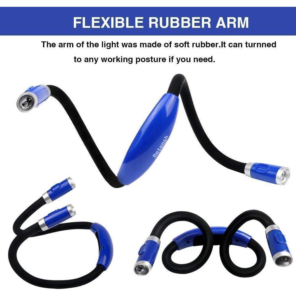 Luz de Lectura LED Betensh Azul Recargable 3 Niveles Brillo