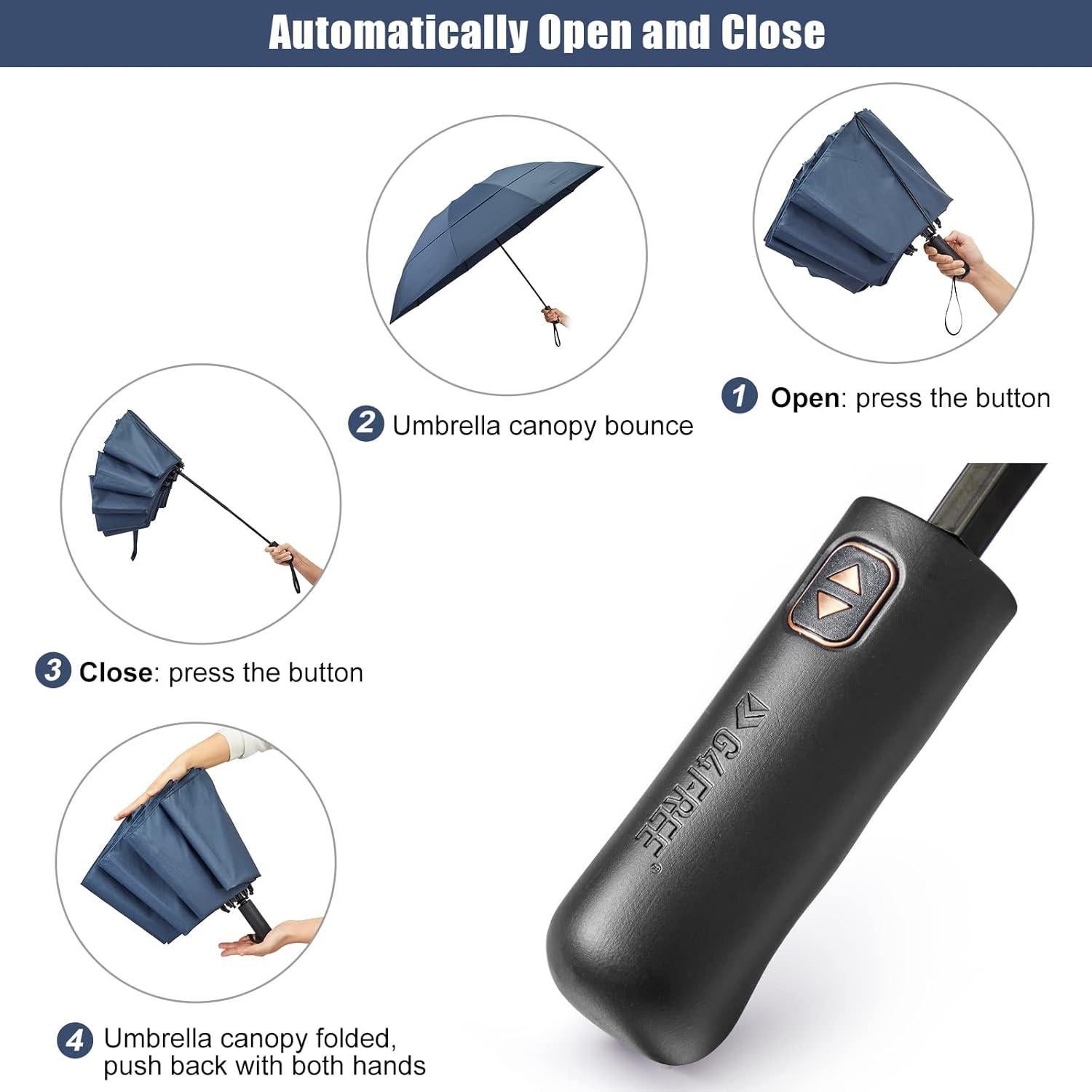 Paraguas de Golf G4Free 54 cm Compacto Automático Doble