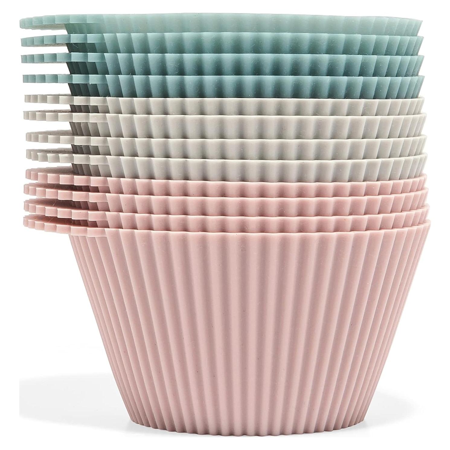 Tazones de Silicona Reutilizables Jumbo La Cocina de Silicona - 12 Pzs