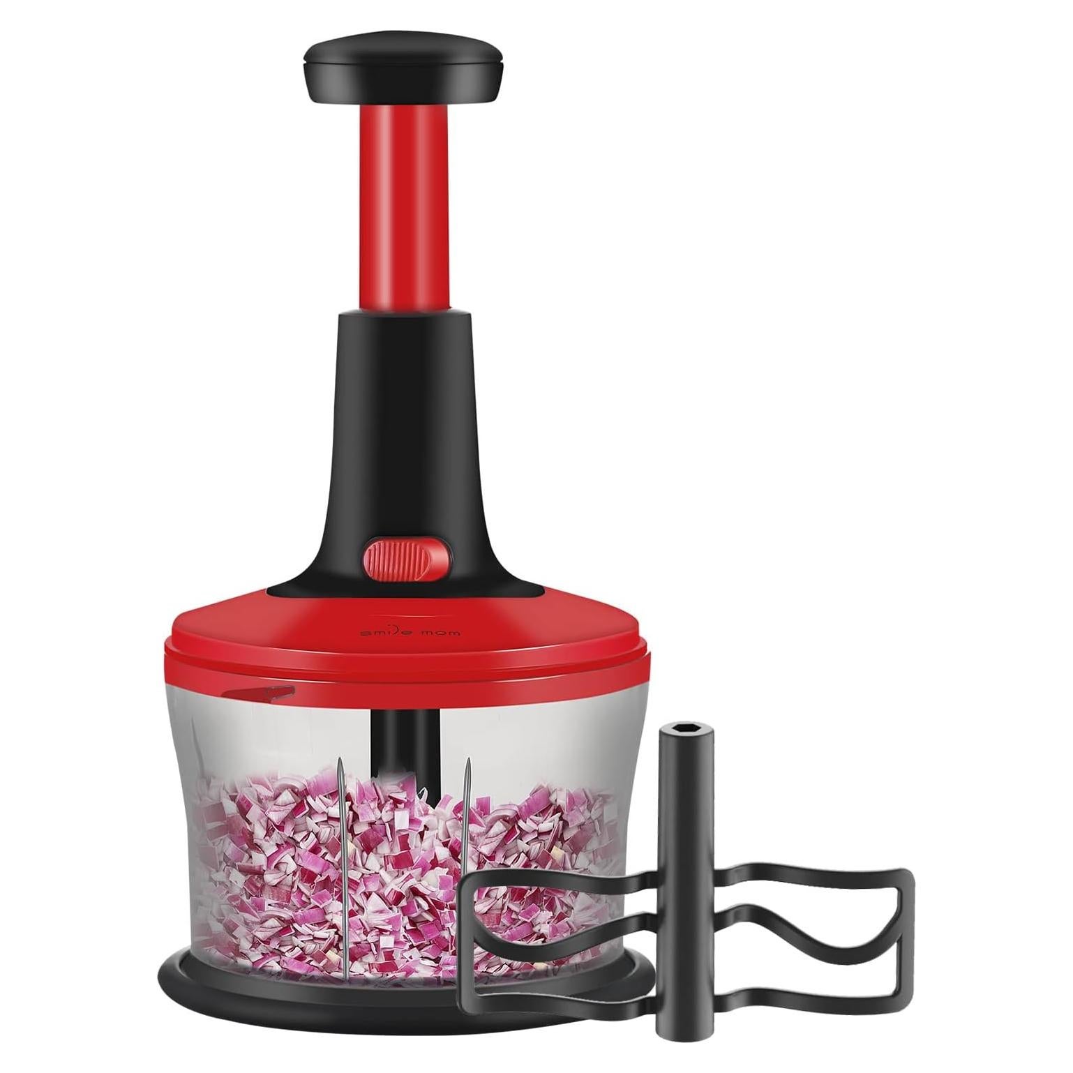 Picador de Verduras Manual Sonrisa Mamá 1.2L Rojo ABS