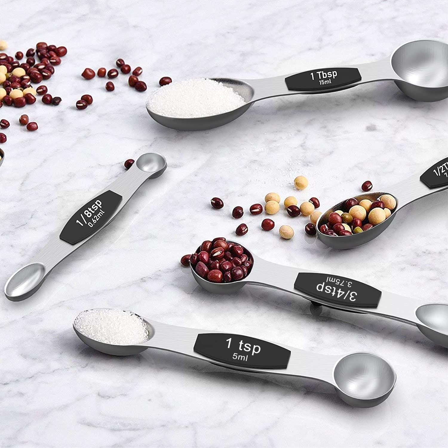 Conjunto de Tazas y Cucharas Medidoras Wildone 16 Piezas Acero Inoxidable