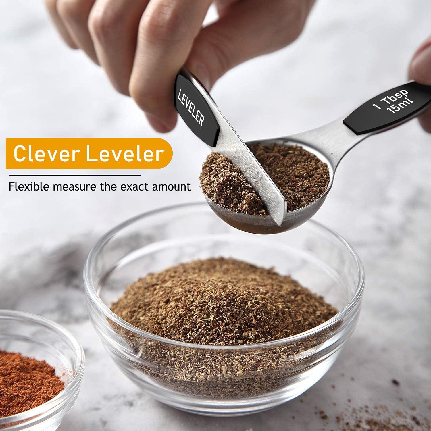 Conjunto de Tazas y Cucharas Medidoras Wildone 16 Piezas Acero Inoxidable