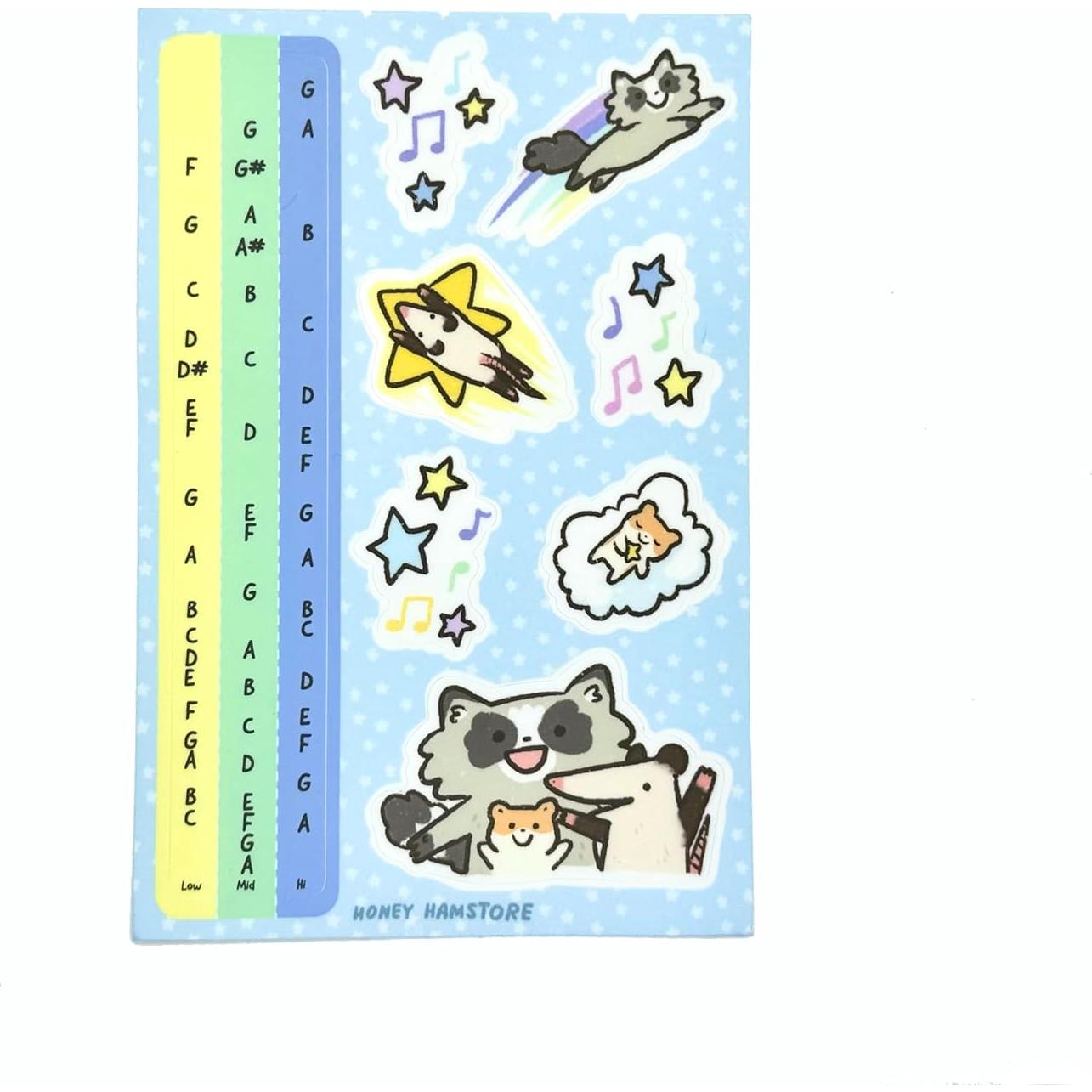 Etiqueta Musical Otamatone Honey Hamstore Regular Multicolor