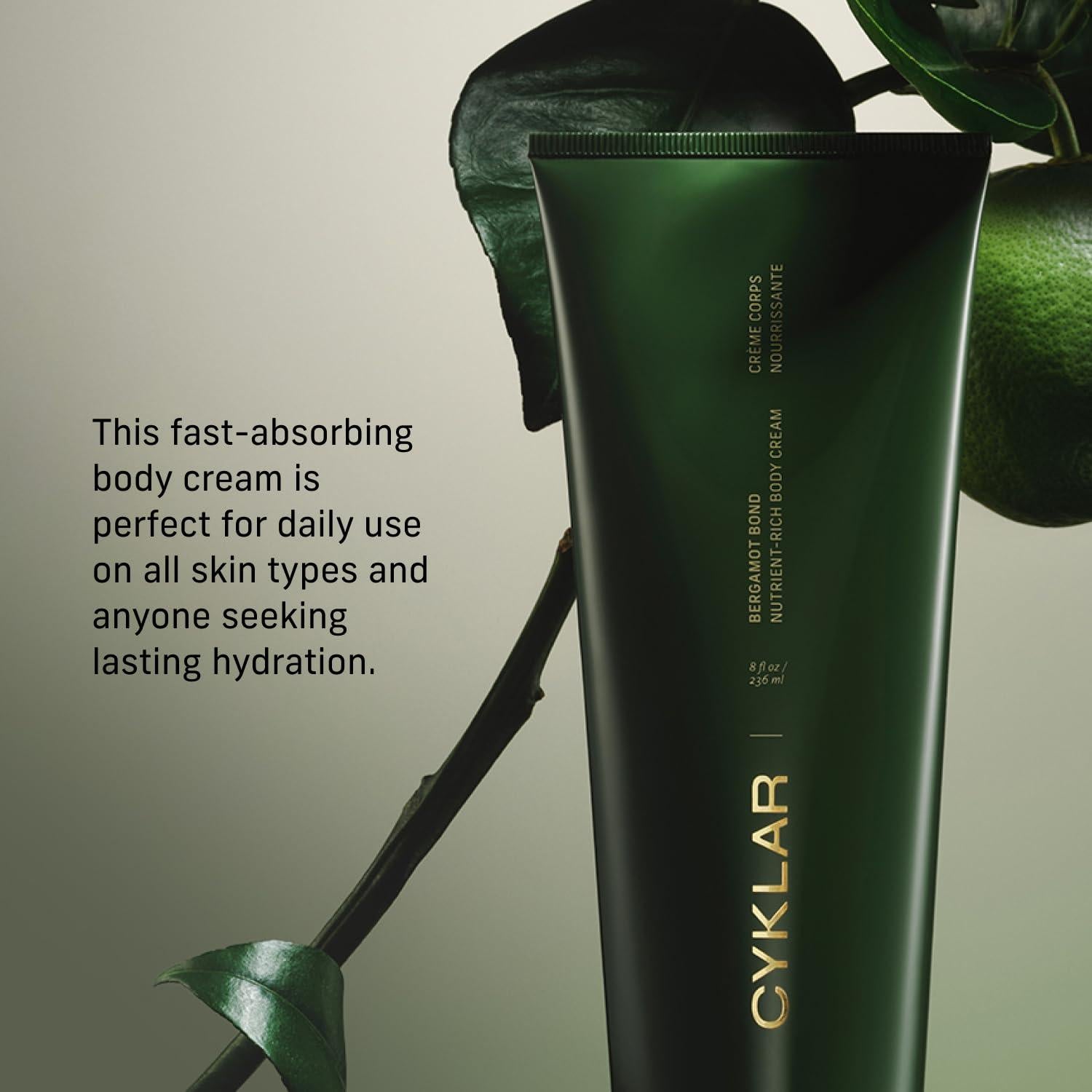 Crema Corporal Hidratante CYKLAR Bergamot Bond 236.6 ml
