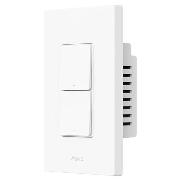 Interruptor de Luz Inteligente Aqara H2 2 Botones 1 Canal