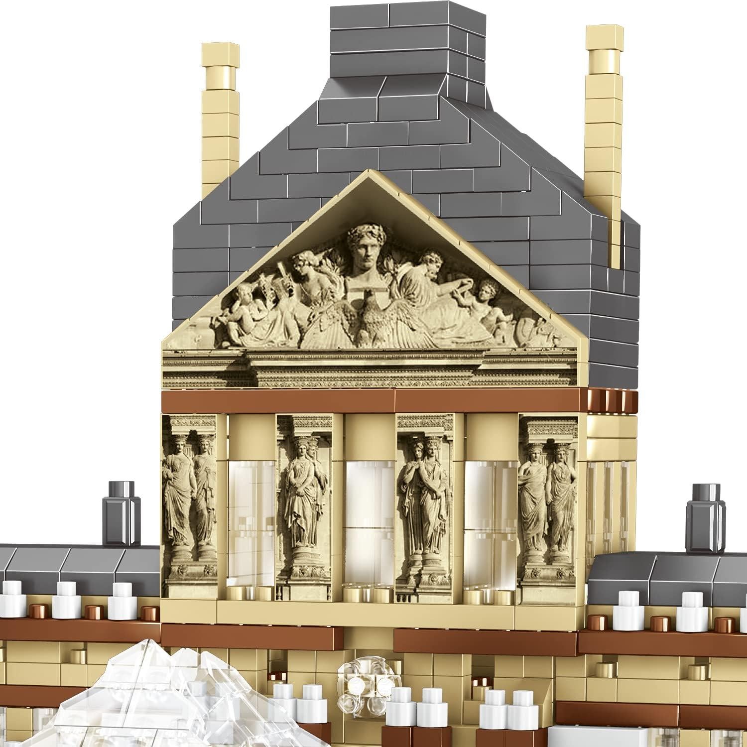 Set de Micro Bloques de Construcción dOvOb Louvre 2885 Piezas