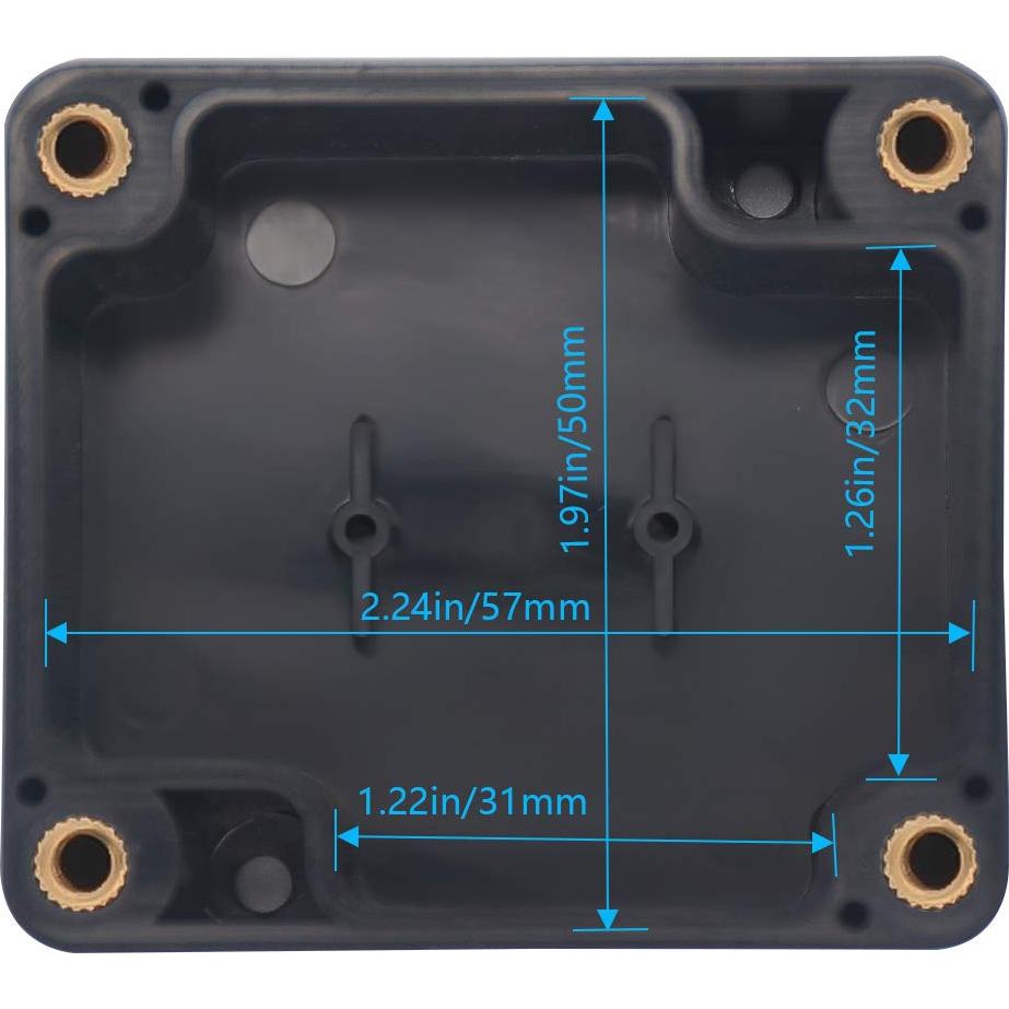Caja de Conexiones Zulkit IP65 a Prueba de Agua 63x58x35mm