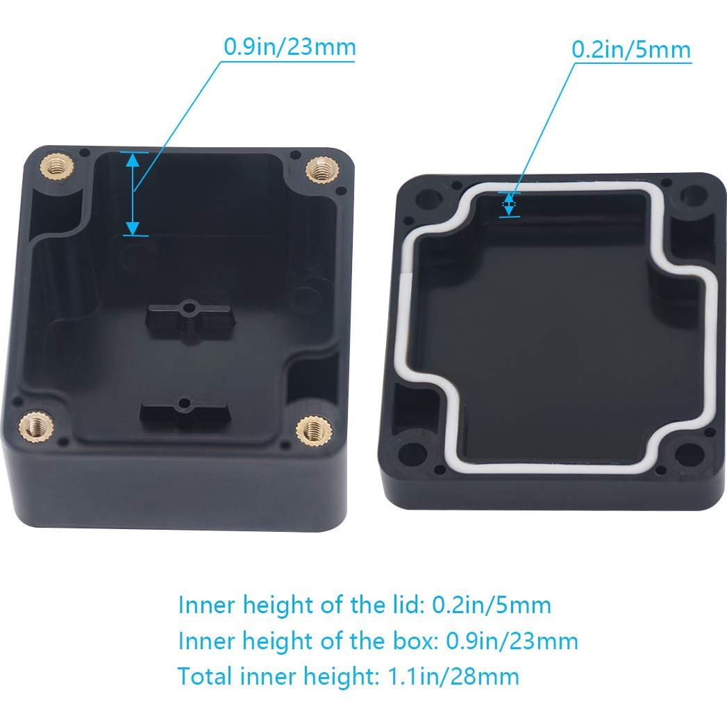 Caja de Conexiones Zulkit IP65 a Prueba de Agua 63x58x35mm