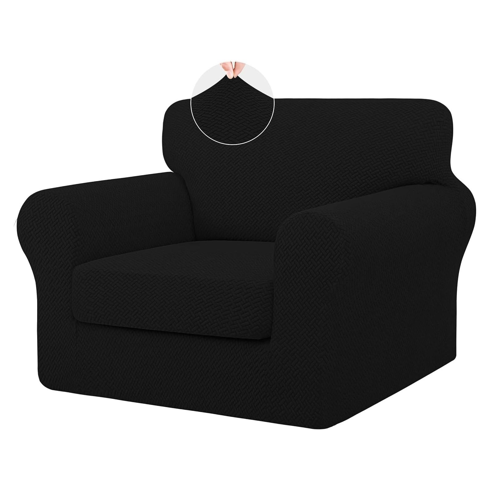 Funda de Sofá ISSUNTEX Negra Elástica para Silla y Cojín