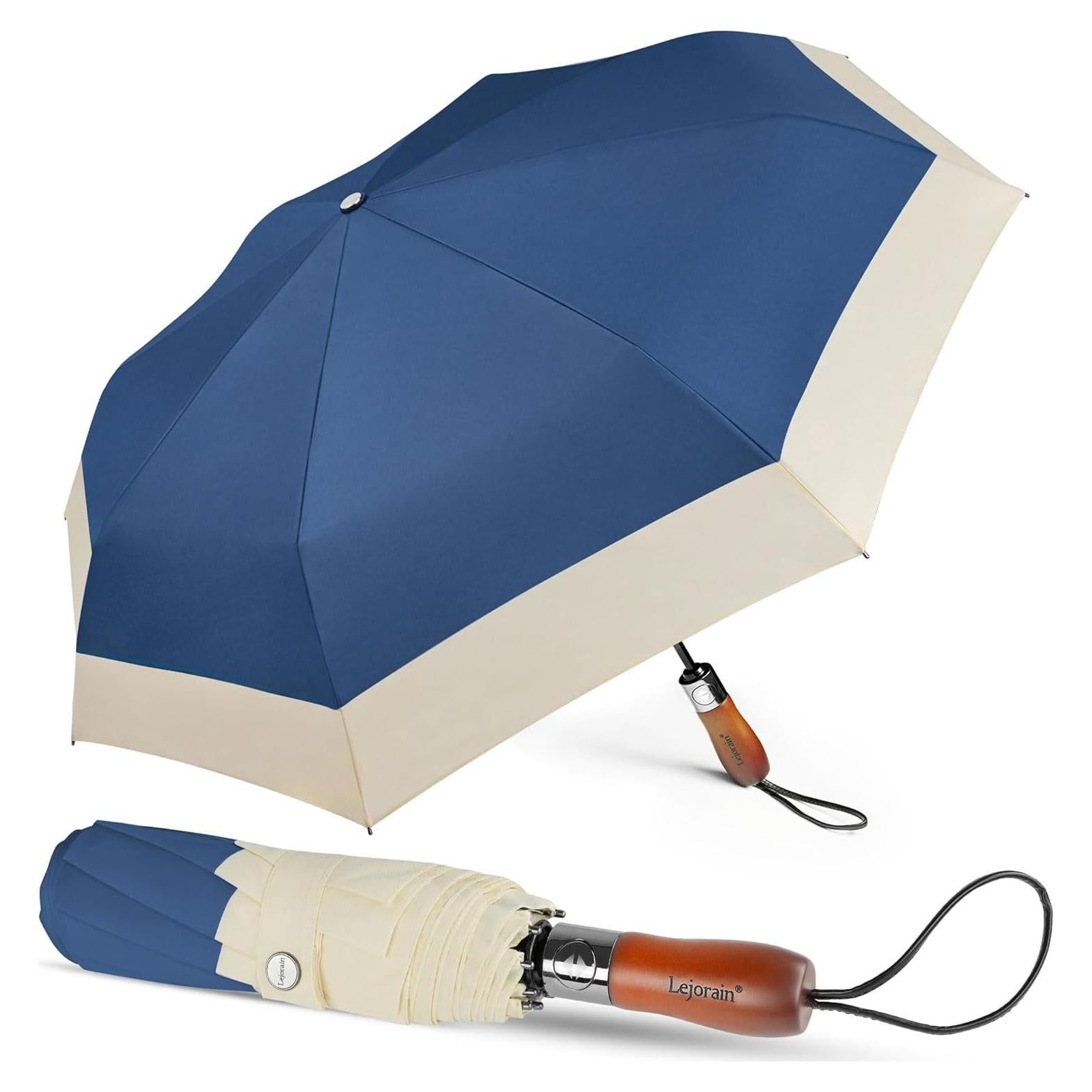 Paraguas de Golf Lejorain Compacto 137 cm Automático Resistente