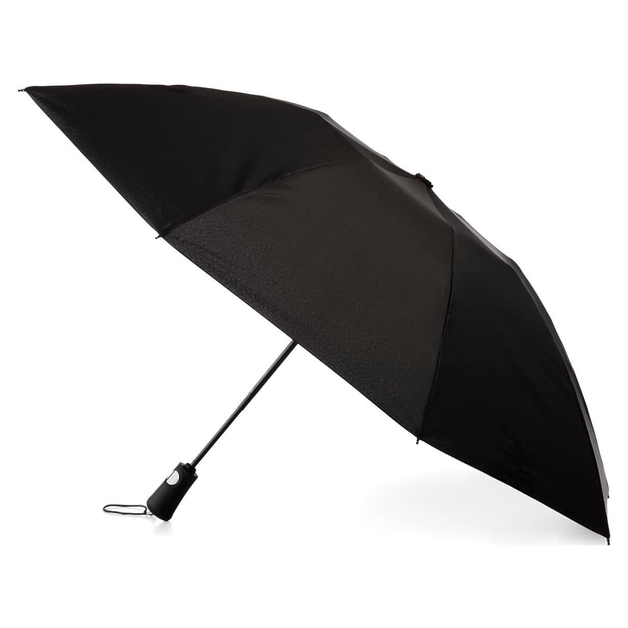 Paraguas Plegable Totes Inbrella Automático Compacto Negro
