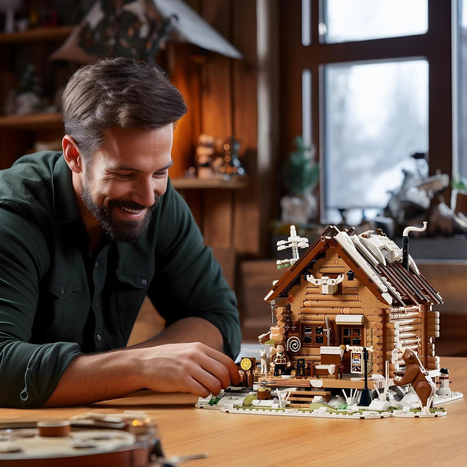 Set de Construcción Cabaña de Caza FUNWHOLE 2036 Piezas LED