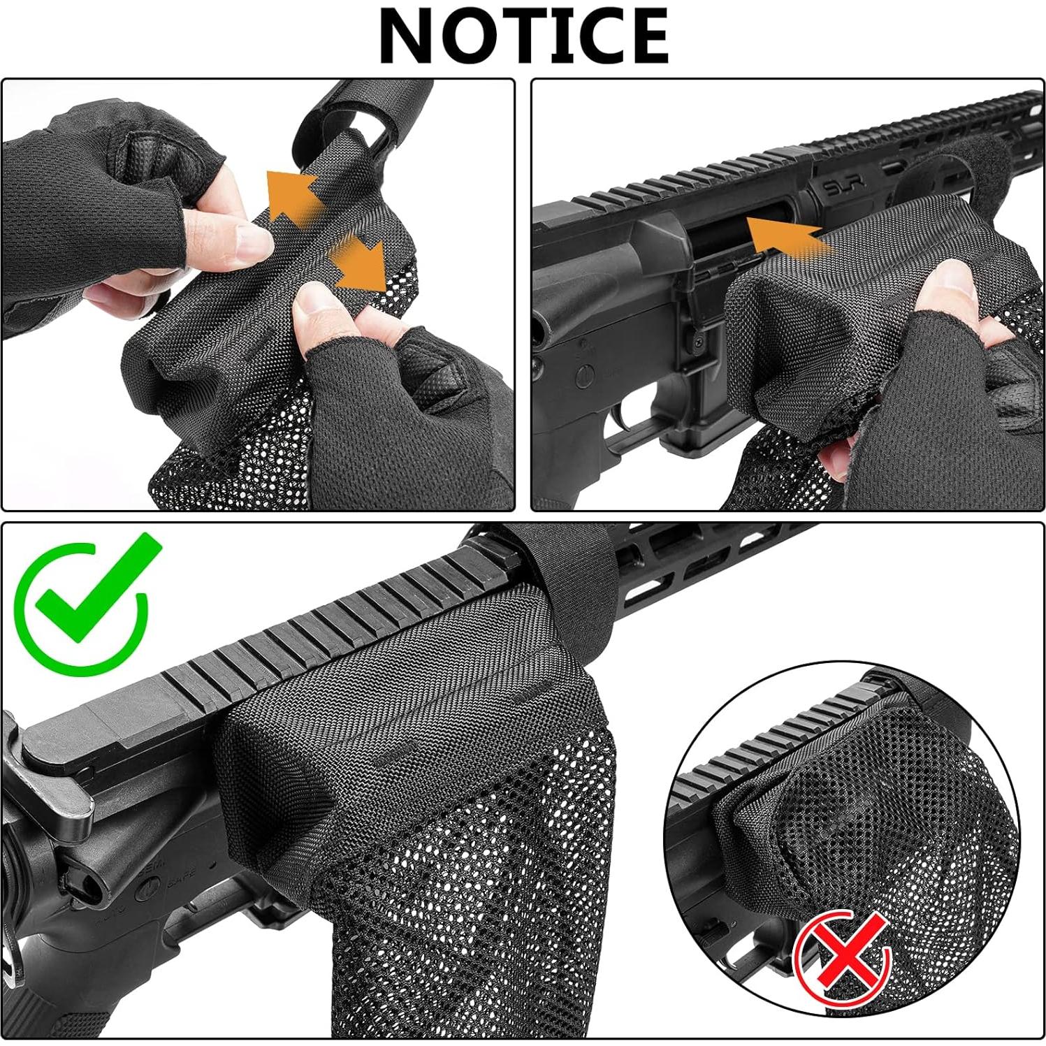 Colector de Cartuchos CVLIFE Táctico Negro con Malla Resistente